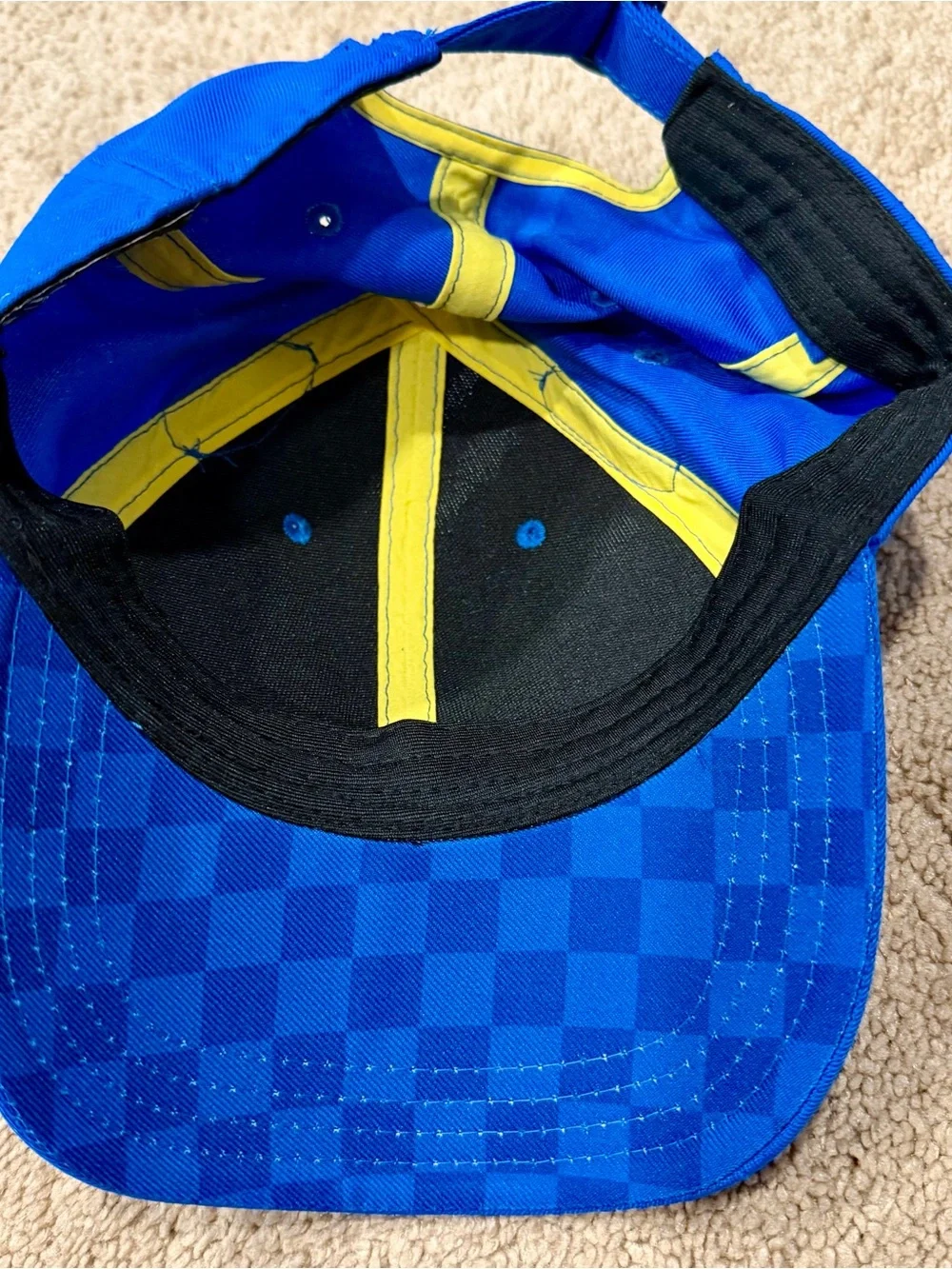 NWT Sonic the Hedgehog w/ Ears Blue Adjustable Hat Cap Youth/Teen Sega